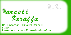 marcell karaffa business card